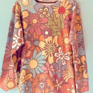 Very fun Penny Lane “flower power” 60s inspired top. Size L